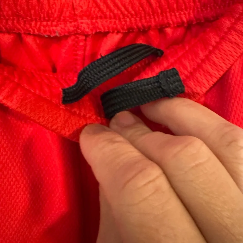 Old Navy Kids Red Shorts with Black and White Accents